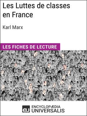 cover image of Les Luttes de classes en France de Karl Marx
